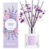 Airkeep Profumatore per Ambienti Lavender Garden, Profumatore per Ambienti con 8 Bastoncini di Fragranza, Diffusore di Fragranze per Bagno, Appartamento, Decorazione della Casa, 100ml