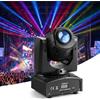 VEVOR Luce Testa Mobile LED RGB 30 W 1 Pezzo, Luce da Palco DJ Stroboscopio, con 8 Gobo e 8 Colori, Pan 540° e Tilt 270°, Controllo DMX e Attivazione Sonora, Ideale per Matrimoni, Feste, Bar ed Eventi