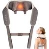 ELEHOT-Store Massaggiatore Shiatsu 4D con Calore, 2600mAh, Collo e Schiena | Senza Fili, 2 Livelli di Calore, Massaggio Profondo per Collo, Spalle e Schiena, Regalo Perfetto
