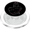 Magnet Fishing Magnet Fisherman Christma Magnete da pescatore con calamita, cappello di Natale PopSockets PopGrip per MagSafe