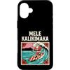 Hawaiian Christmas Surf Co Custodia per iPhone 16 Plus Mele Kalikimaka Surf Babbo Natale hawaiano