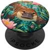 Platypus Animal Lover Gifts Carino ornitorinco tra animali Aqua Reeds PopSockets PopGrip Adesivo