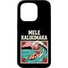 Hawaiian Christmas Surf Co Custodia per iPhone 15 Pro Mele Kalikimaka Surf Babbo Natale hawaiano