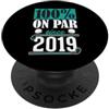 Swing Drive Repeat Golf Birthday Party S 100% su Par Since 2019 Anno di nascita Golf Tema Compleanno PopSockets PopGrip Adesivo