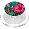 Hummingbird Animal Lover Gifts Colibrì su ibisco fucsia PopSockets PopGrip per MagSafe