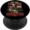 Skelemark Scheletro Esausto Email Ufficio Umorismo PopSockets PopGrip Adesivo