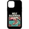 Hawaiian Christmas Surf Co Custodia per iPhone 12 mini Mele Kalikimaka Surf Babbo Natale hawaiano