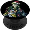 Frog Xmas Cottagecore Goblincore Gifts Rana seduta su roccia Cottagecore Goblincore Cappello di Natale PopSockets PopGrip Adesivo