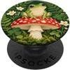 Frog Animal Lover Gifts Rana capricciosa su un fungo maculato animale PopSockets PopGrip Adesivo