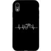 Extraterrestrial Sci-Fi Alien Designs Custodia per iPhone XR Alien Heartbeat UFO ECG Pulse Sci-Fi Grafica