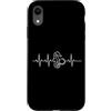 Ocean Wildlife Marine Life Pulse Apparel Custodia per iPhone XR Cavalluccio marino Battito cardiaco ECG Ocean Marine Life Pulse