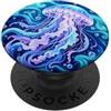 Jellyfish Animal Lover Gifts Medusa luminosa in animali marini oceanici PopSockets PopGrip Adesivo