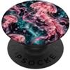 Space Aesthetic Celestial Sea Life Illus Design luminoso con meduse galassia, arte oceanica cosmica, nautica PopSockets PopGrip Adesivo