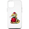 Garden of Eden Snake Adam and Eve Christ Custodia per iPhone 12/12 Pro Giardino dell'Eden Snake Mangia Apple Adamo ed Eva Cappello di Natale