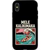 Hawaiian Christmas Surf Co Custodia per iPhone X/XS Mele Kalikimaka Surf Babbo Natale hawaiano