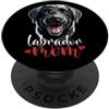 Raf THE ARTIST Designs Labrador Mamma Nero Labrador Retriever Madre Cane Lab Mamma PopSockets PopGrip Adesivo