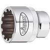 Vigor V2000 - Chiave a bussola multiprofilo, 22 mm, 1/2