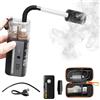 Behogan Macchina per il fumo Mini, 22 ml, portatile, con telecomando senza fili da 10 m, macchina per il fumo Fog, piccola Fogger per fotografia, videografia, Halloween, matrimonio, festa
