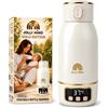 JOLLY MINO Scaldabiberon Portatile Senza Fili JOLLY MINO 500 ml, Edizione Oro | Acqua calda in 2 min (120 ml), batteria per 12 cicli, latte materno e acqua