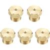 M METERXITY Kit Conversione Ugello Foro Gas Propano 5 Pezzi, 0,68 Mm/0,03 Pollici Ottone Foro per Cucina/Forno, Kit per Tubo Gas Propano Lpg/Scaldabagno/Parti Bruciatore Fai da Te [M5 x 0,5mm]