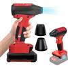 UNIKI Mini soffiatore Jet Dry, compatibile con batterie Einhell da 18 V | Ventilatore a getto da 130.000 giri/min, 4 livelli di velocità, senza fili, per tastiere del computer