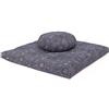 Bodhi - Set Medi-Set II Maharaja Collection, composto da cuscino da meditazione, farro e tappetino da meditazione Zabuton, ZAFU MANDALA / blu scuro