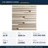 Luce Ambiente e Design Plafoniera LED quadrata 24W CCT 41cm Bianco e Nero - Luce Ambiente e Design Nero