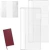 Fukaisu 2pz Custodie Protettive per Settimane, 21x19,5cm in PVC Impermeabile Antiriflesso per Planner Compatibili con April Start e Mega Planner (Trasparente)