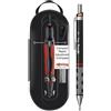 rOtring Compatto compasso a regolazione rapida, 360 mm, include portamine da 1,00 mm, fusto nero, strumento di disegno e disegno di precisione, modello S0676580