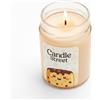 Candle Street - Candela Profumata Panettone 185g | Vaniglia, Arancia e Biscotti | Collezione Dolce Natale | Candela in Vetro Premium, 40h di Bruciatura | Idea Regalo Natalizia Elegante