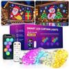 Generic Tenda Luminosa Intelligente 400 LED RGB con Telecomando e Controllo App, Catena Luminosa Esterno, Motivi DIY, IP65 Impermeabile, Ideale per Decorazione Natalizia e Feste，200CM*200CM
