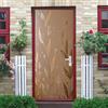 Generico Adesivo di Porta Vinile 3D Buccia e Bastone, Lussuose Foglie Dorate Poster Murale Removibile Autoadesivo, Marrone Chiaro Creative Arte Sticker per Camera da Letto Bambini e Bagno, Dimensione 77x200 cm