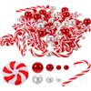 SUPVOX 106 Pezzi Di Perle Galleggianti A Tema Caramelle Natalizie Decorazioni Per Riempire Vasi Per Il Matrimonio A Casa Della Decorazione Di Capodanno Natalizio