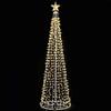 BAKAJI Albero di Natale Luminoso 280 CM Led Luci con Giochi di Luce Struttura in Metallo Decorazione Natalizia Design Minimal Artificiale Arredamento Natalizio Addobbo (Bianco Caldo 753 LED)