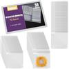 Swpeet 50Pcs 4.1 × 4.5.1 spesso PVC trasparente gioielli borse, autoadesivo portatile viaggio gioielli organizer, sacchetti di plastica di immagazzinaggio dei monili, borse trasparenti con cerniera