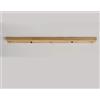 AstrizLamp Rosone Lampadario 3 Fori Legno di gomma naturale Rosetta da Soffitto 70cm Rettangolare 3 Vie Coprifilo per lampadario Fissaggio a soffitto con accessorio per plafoniere lampade sospensione