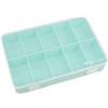 Craftelier - Scatola organizer con 10 scomparti per materiali di scrapbooking e artigianato | Dimensioni 26,5 x 17,8 x 4,2 cm (10,4 x 7 x 1,65) - Colore turchese