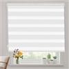 GUOJUN Tenda a Rullo Oscurante Blackout 35 x 280 cm Protezione Solare e Della Privacy Tenda a Rullo Doppio Oscurante Compresi Accessori per Finestre e Lucernari, Bianco