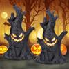 Jadyon Decorazioni Halloween, 2 Pezzi Lanterne Halloween Luce LED, Luci dell'albero Fantasma Hallowee-n, Luci Dell'albero Fantasma, Statua Albero Luce, Decorazioni Esterno Interno,Hallowee-n Decorazion Casa