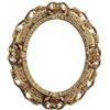 Lnxp Specchio da parete stile barocco nuovo specchio ovale in oro REPRO 45 x 38 antico barocco rococò vintage replicato rinascimentale 46SP
