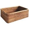 Orton Cesto in vimini rettangolare in rattan intrecciato a mano tè alla frutta alcuni piccoli dolciumi pic-nic, scatola di immagazzinaggio cosmetico cucina strumenti medicinali