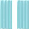 vidaXL Tende in Voile con Occhielli 2 pz Turchese