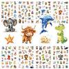 CQHK 16 Pezzi Adesivi Animali Paillettes per Bambini, Stickers Animali Olografici, stickers bambini attacca e stacca, adesivi per ricompensa, scrapbooking, scuola, laptop, valigia, regali festa compleanno