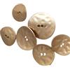 Blausky 10 bottoni piatti in metallo da 25 mm, rotondi, per fai da te, 2 fori, bottoni in metallo, di ricambio, per cucito, decorazione di vestiti, progetti fai da te, oro chiaro