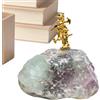 Generisch Gold Thinker, statuetta moderna Abstract Hand Craft | Crystal Realistic Collectible Sculpture | Cabinet Desk Sculpture Ornamento | For Enthusiasts Friends Men Women Home Office Indoor