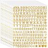 JIUSHIFANG Adesivi vintage con lettere piccole, 2050 pezzi/10 fogli, lettere adesive, resistenti alle intemperie, autoadesivi, per fai da te, scrapbooking, biglietti di auguri (oro)