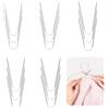BDHYYM Set di 15 ferri da maglia circolari, 23 cm, in acciaio inox, 2 mm/2,5 mm/3 mm/3,5 mm/4 mm, per calze, guanti, maniche, cappelli