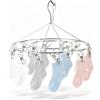 HERCHR Stendibiancheria, Stendibiancheria in Acciaio Inossidabile Appendiabiti Per Biancheria Intima con Clip Appendiabiti Per Asciugare Calzini Reggiseni Asciugamani(04)