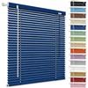 generic Veneziana per Interni Senza Fori, Tenda Veneziane in Alluminio per Bagno | Tende Finestre Cucina Impermeabili su Misura, Oscuranti con Lamelle da 25 mm, Persiana da Interno Pressione(Dark blue)