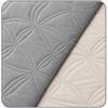 TUTTINFARMA Trapuntino Matrimoniale Double Face 250x260 cm Mezza Stagione ti Accompagnerà dalla Primavera all'Autunno, Copriletto Matrimoniale Estivo da 200gr/mq Grigio/Panna